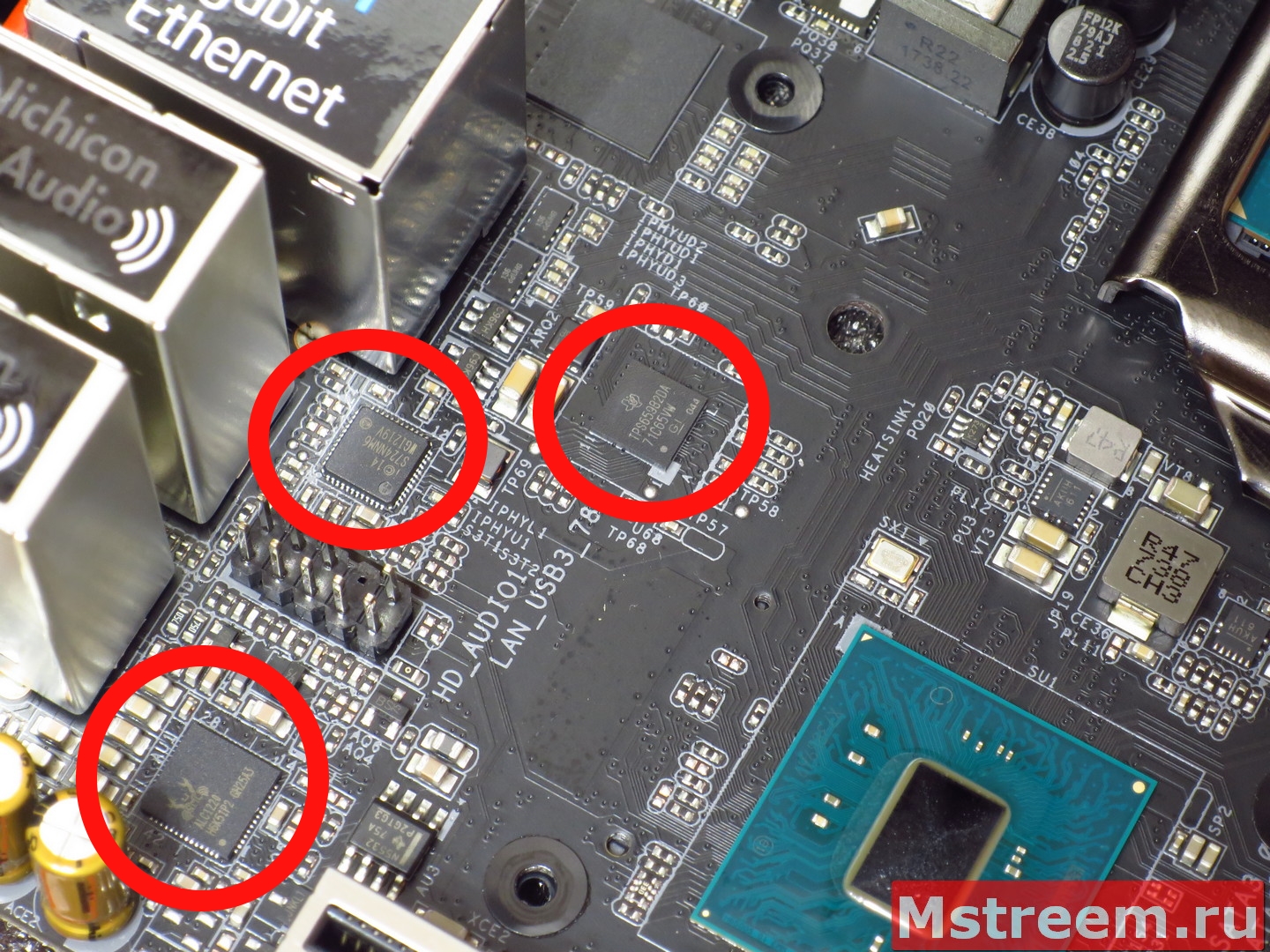 Звук, сеть и питание USB Type C на материнской плате ASRock Fatal1ty Z370 Gaming-ITX/ac